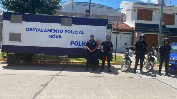El Destacamento Policial Móvil se instaló en el barrio Almirante Brown