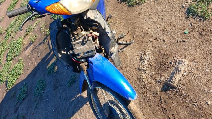 Recuperaron una moto robada tras un operativo policial