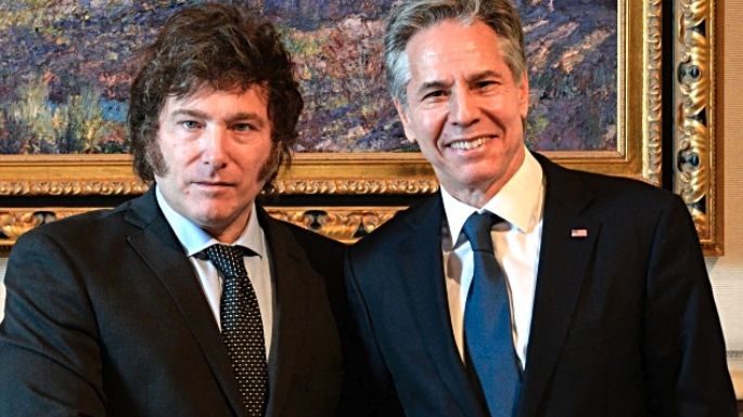 Milei recibió a Blinken en Casa Rosada