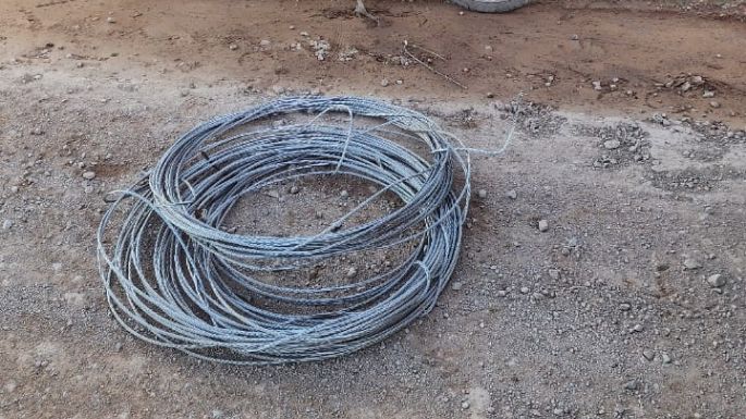 Lo engancharon robando cables del tendido eléctrico cerca del paraje Las 4 Esquinas