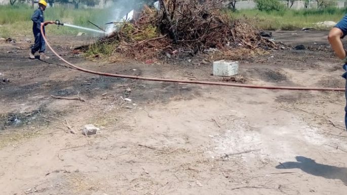 Sofocaron un incendio en un ex Punto Limpio