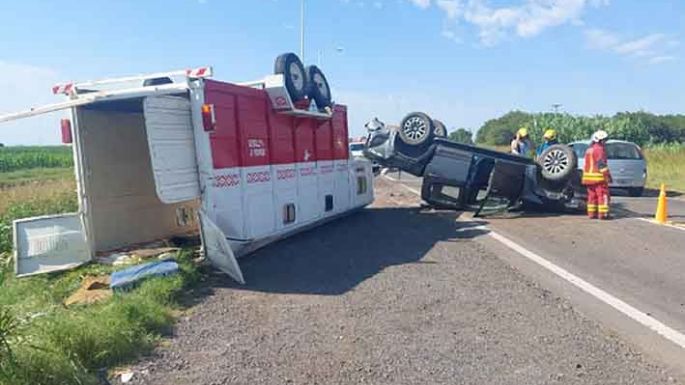 Un herido al volcar una camioneta en el sur cordobés