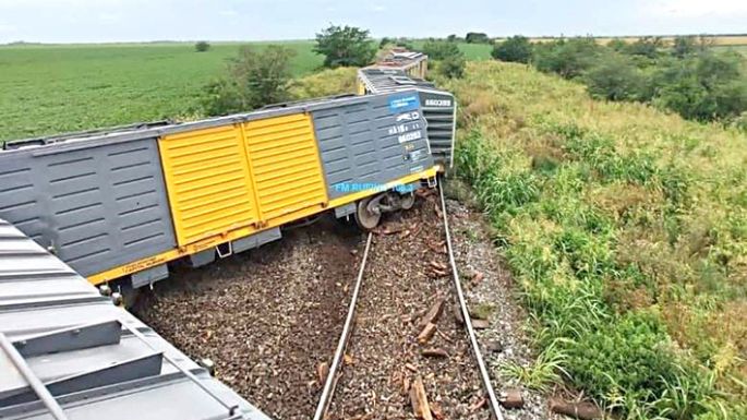 Descarriló un tren en el sur cordobés