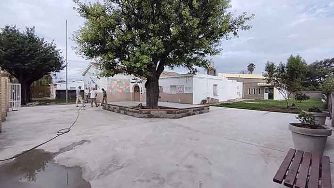 El patio, renovado