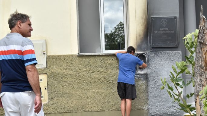 Principio de incendio en el colegio Trinitarios, sin daños dentro ni personas heridas