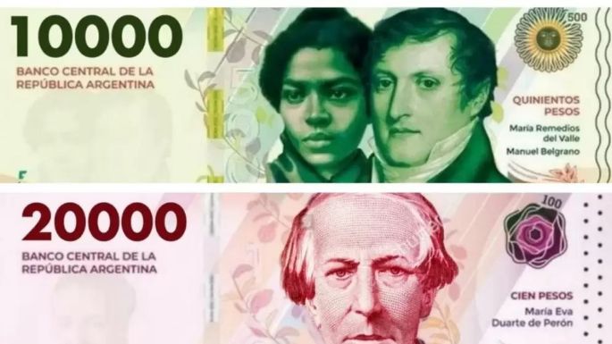 Confirman fecha de circulación de los nuevos billetes de 10.000 y 20.000 pesos