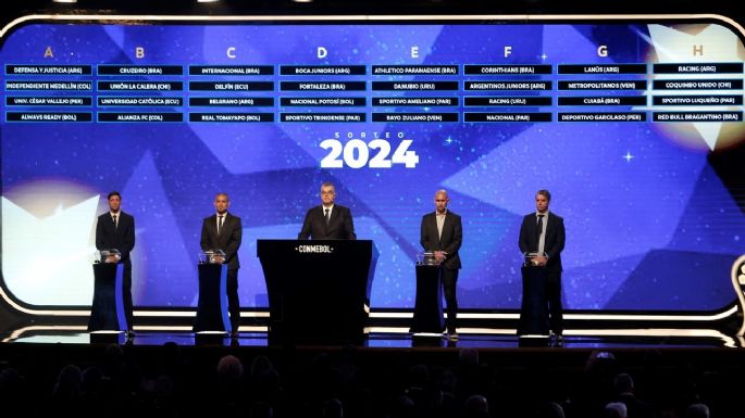 Se sortearon los grupos de la Copa Libertadores y Sudamericana 2024