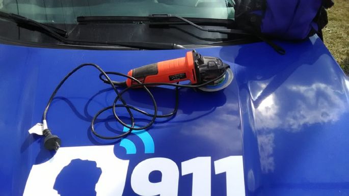 Robó una amoladora en una obra en construcción y quedó detenido