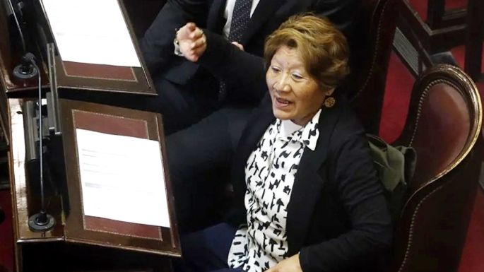 Senadora libertaria contrató a sus tres hijos, su nuera, su hermano, su sobrina y su cuñada