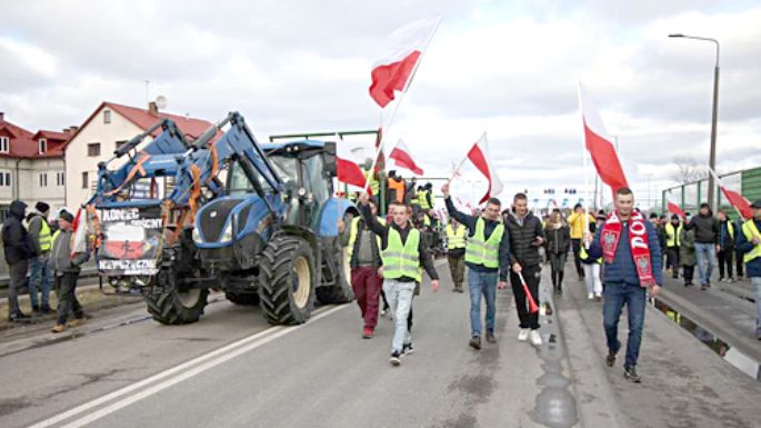 Agricultores polacos, en pie de lucha