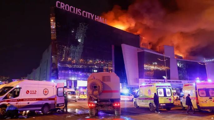 Decenas de muertos tras un brutal tiroteo en Moscú