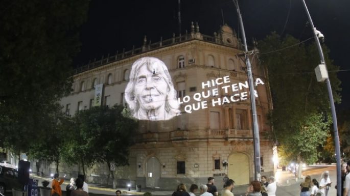 Realizaron una intervención artística en homenaje a Sonia Torres