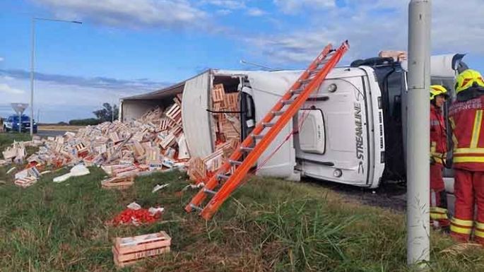 Vuelco en Noetinger con tres heridos
