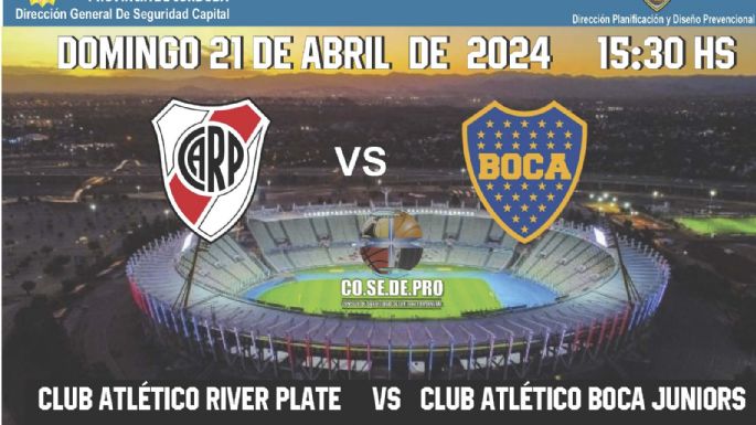Todo listo para recibir el superclásico con hinchadas de ambos equipos