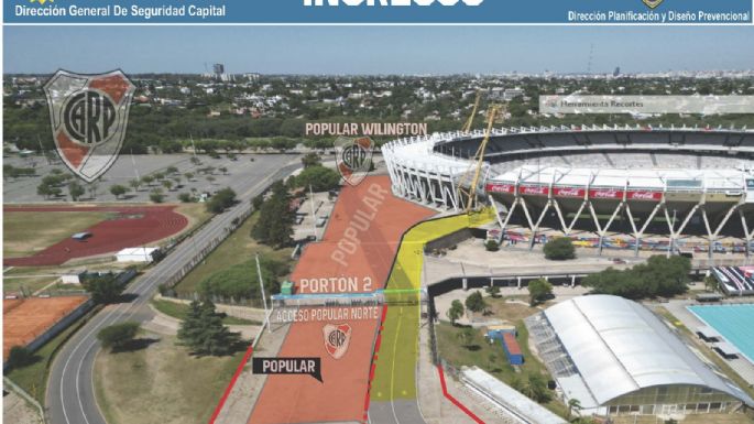 Todo listo para recibir el superclásico con hinchadas de ambos equipos