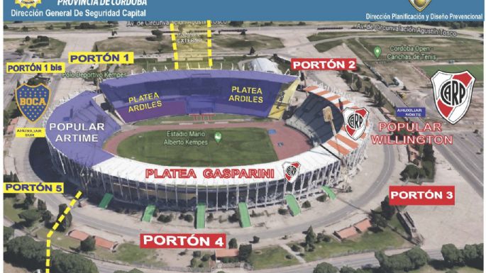 Todo listo para recibir el superclásico con hinchadas de ambos equipos