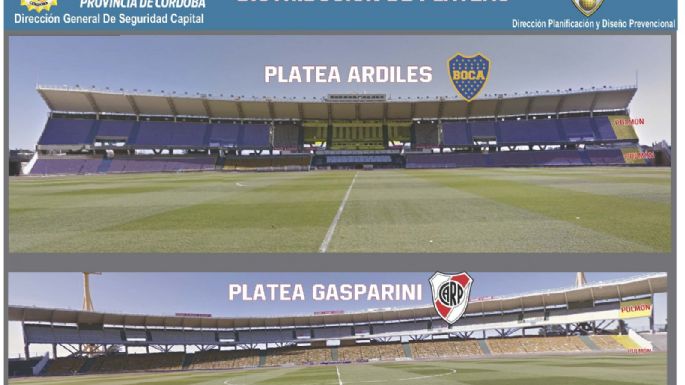 Todo listo para recibir el superclásico con hinchadas de ambos equipos