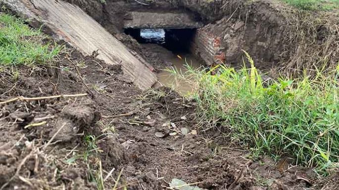 Obras sobre la ruta 158