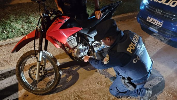 Recuperaron una moto robada tras un control preventivo