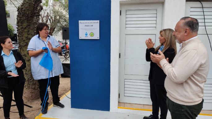 Inauguraron una nueva perforación de agua potable en la ciudad