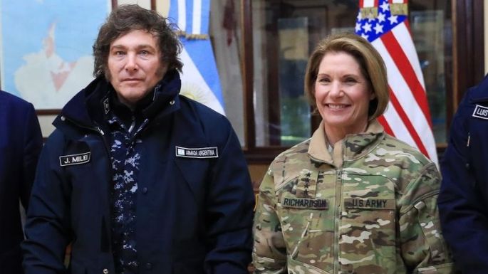 Milei se reunió con la comandante Richardson y habló de una "afinidad natural" con Estados Unidos