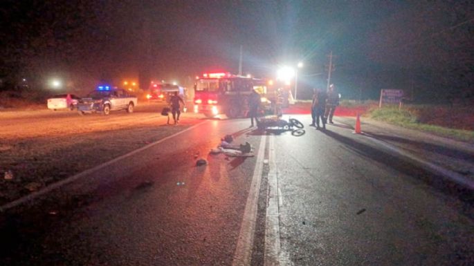 Un motociclista fue hallado sin vida en la ruta 8