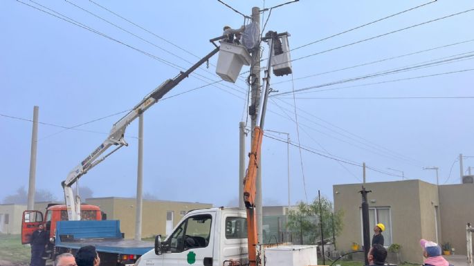 Finalizan las instalaciones de luz para vecinos de El Vallecito