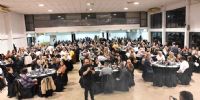 Una vista del salón principal de la Sociedad?Rural de Villa María durante el evento