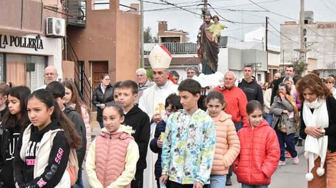 El obispo presidió la celebración