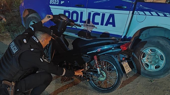 Circulaba en una moto robada