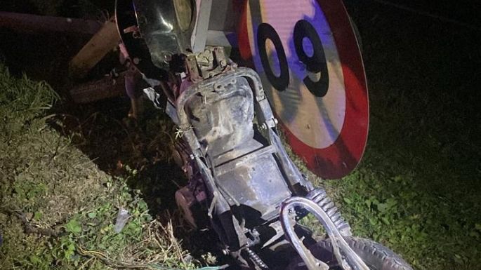 Un joven sufrió graves lesiones tras un choque en moto