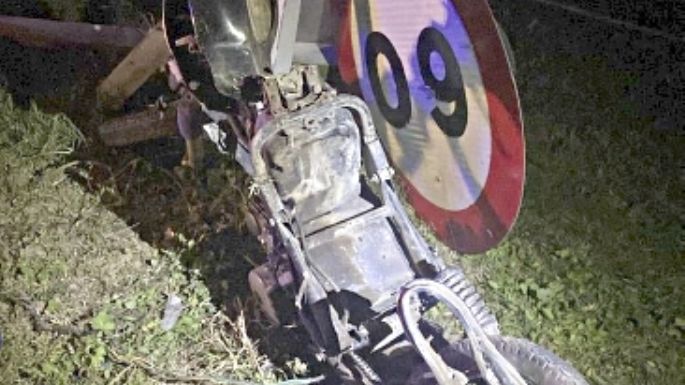 Un motociclista de Ticino con severos traumatismos