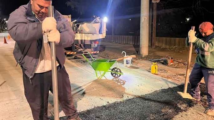 Tareas de bacheo y arreglos