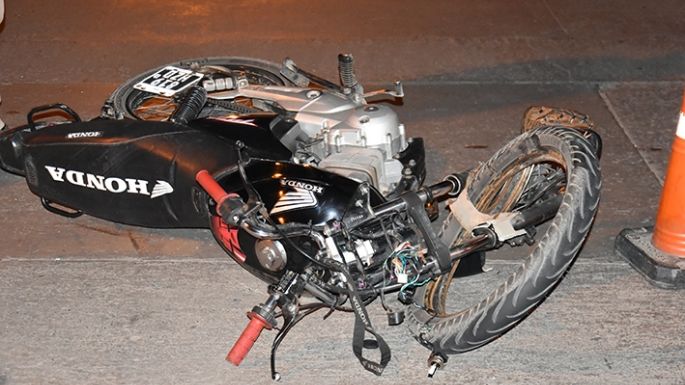 Motociclistas con serias heridas en dos choques