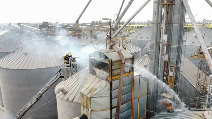Otro incendio, ahora en un silo de ACA Tío Pujio