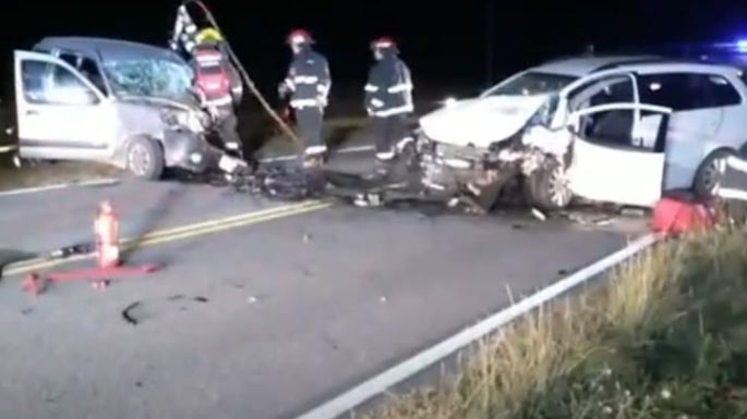 Choque  frontal en la ruta 10