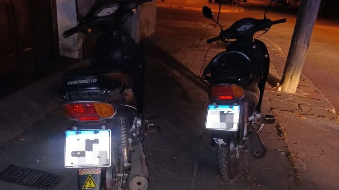 Recuperaron dos motos que habían sido robadas en un complejo