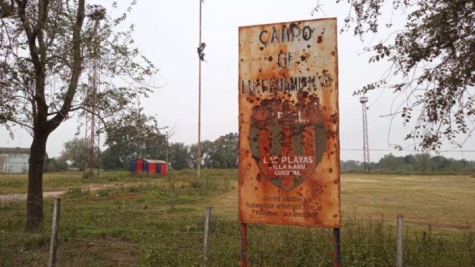 Un club local recibe donaciones para recuperar su cancha