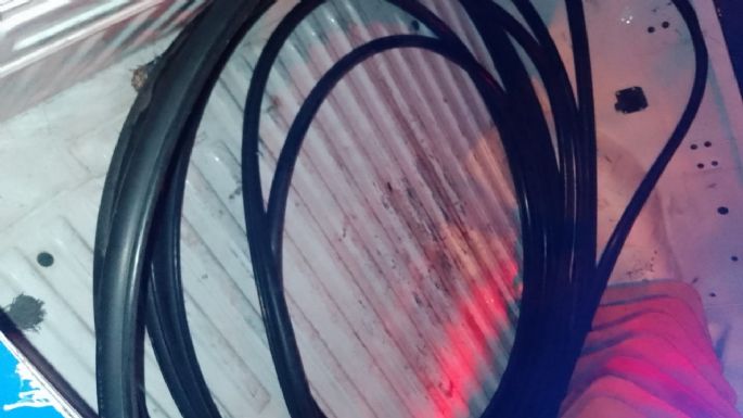 Quedó detenido tras robar cables de teléfono en la vía pública
