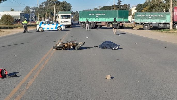 Accidente fatal en Avenida Perón