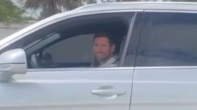 Un cordobés se cruzó a Messi en un semáforo y le sacó una sonrisa