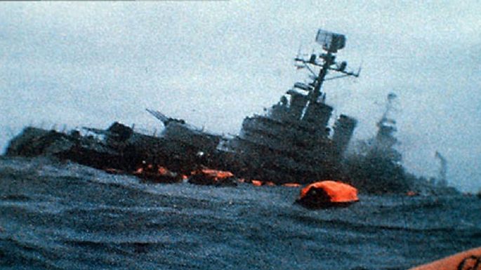 Recordaron el hundimiento del crucero Belgrano