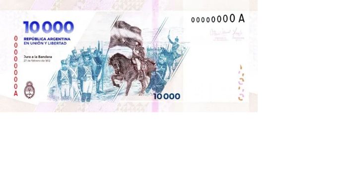 El Banco Central puso en circulación el billete de $10.000