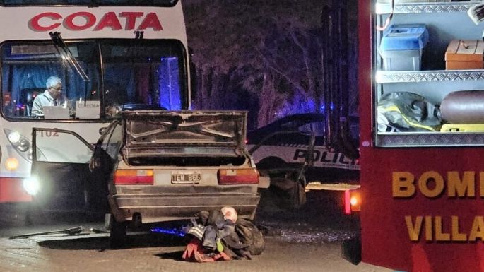 Seis heridos al chocar de frente un auto y un colectivo