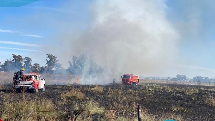 Incendio afectó a casi 10 hectáreas en zona rural
