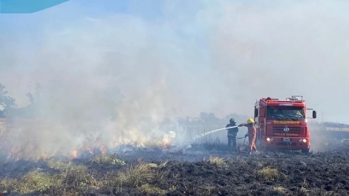 Incendio afectó a casi 10 hectáreas en zona rural