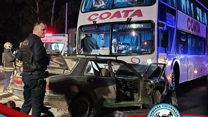 Seis heridos en choque frontal sobre la ruta 9