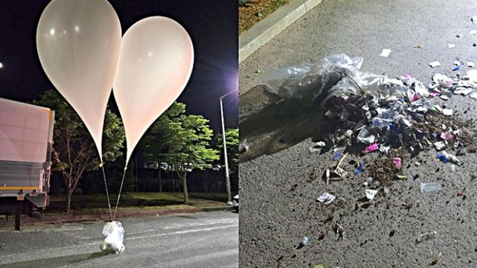Corea del Norte atacó con basura a Surcorea