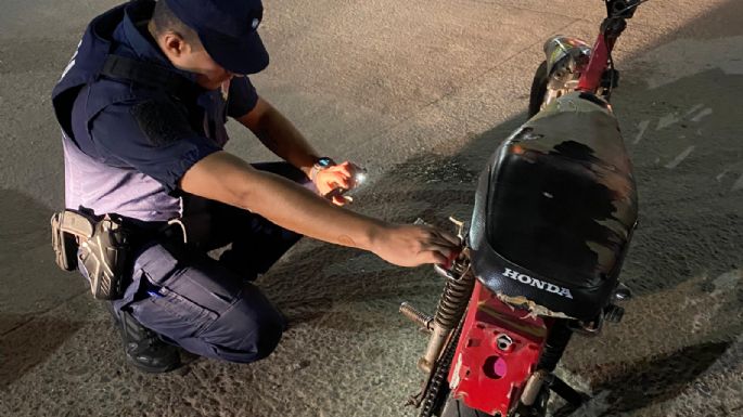 Un motociclista detenido por circular con número de motor y cuadro adulterados