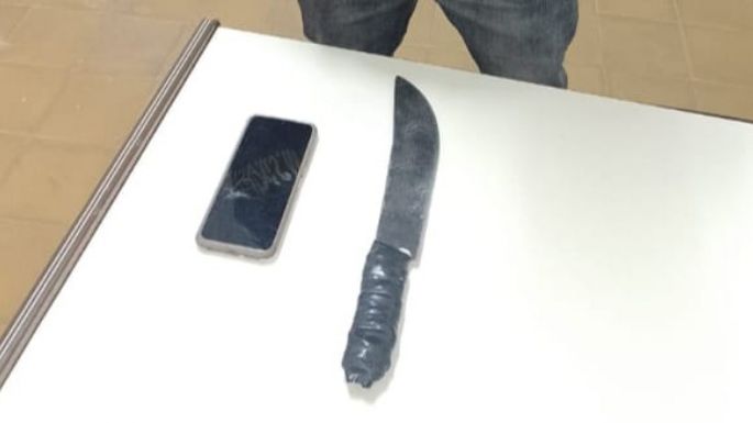 Atacó con un machete en una pelea callejera y quedó detenido